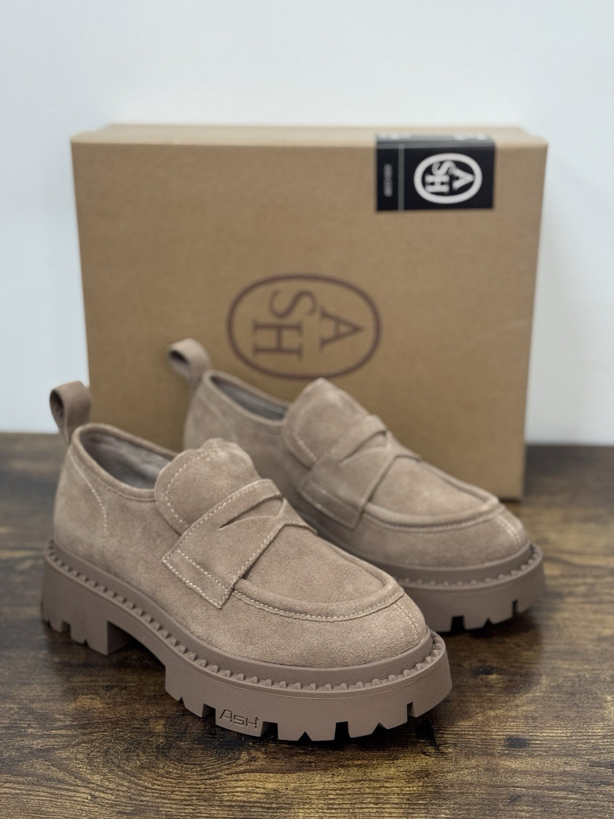 Ash Genial Stud Mocassino Suede Sequoia  Casual Ash Donna 36