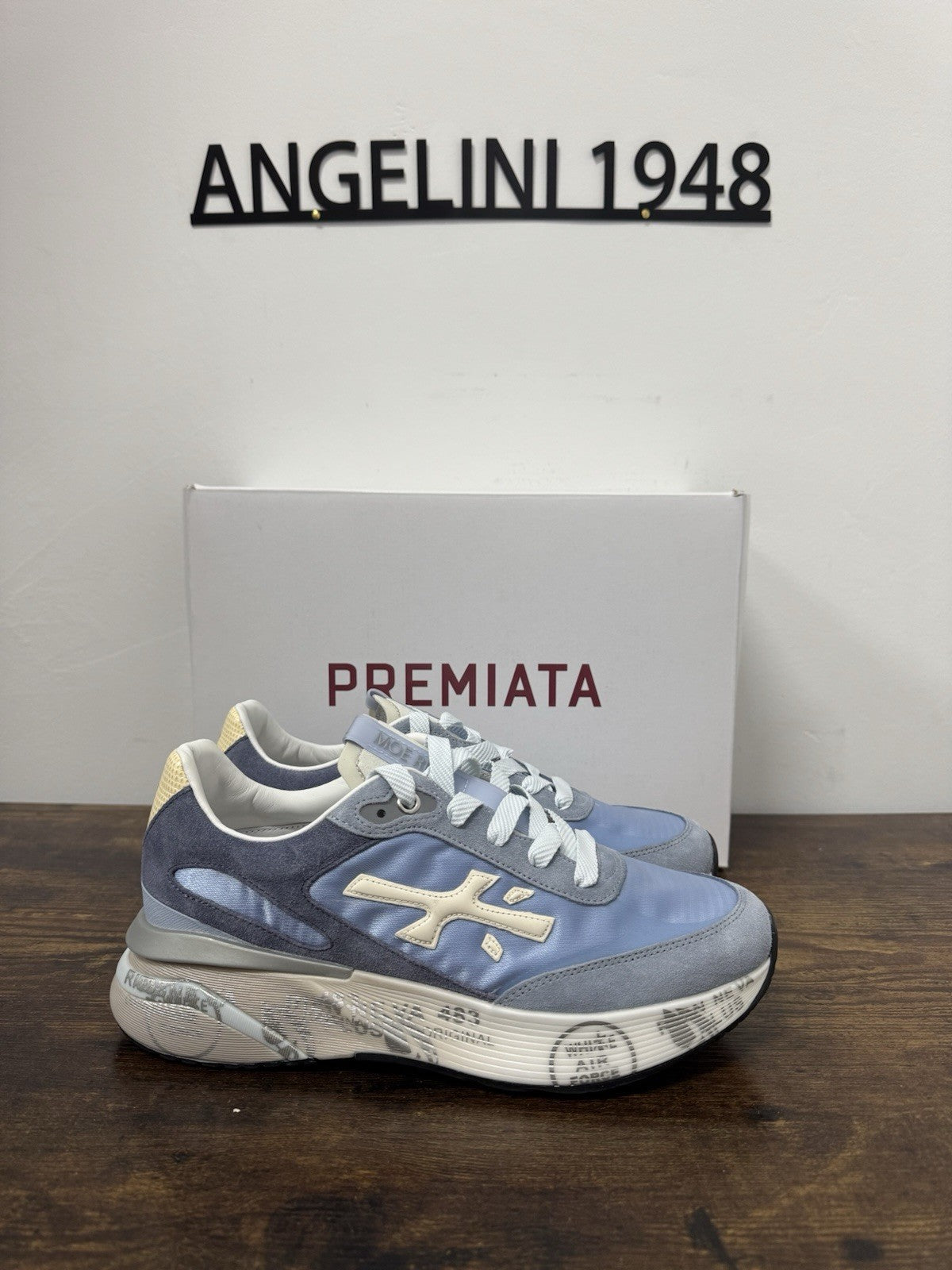 Premiata Moerun Sneaker Suede Celeste  Casual Donna 39