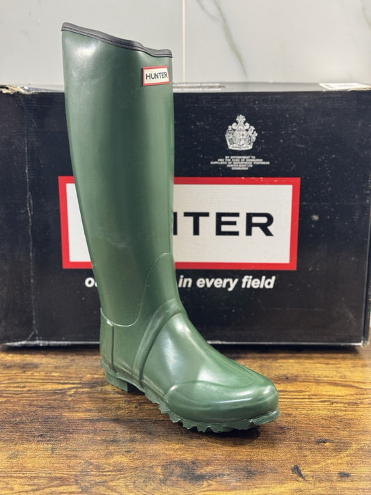 Hunter Stivale Da Pioggia Gomma Verde Icon Boot Rain Donna 38