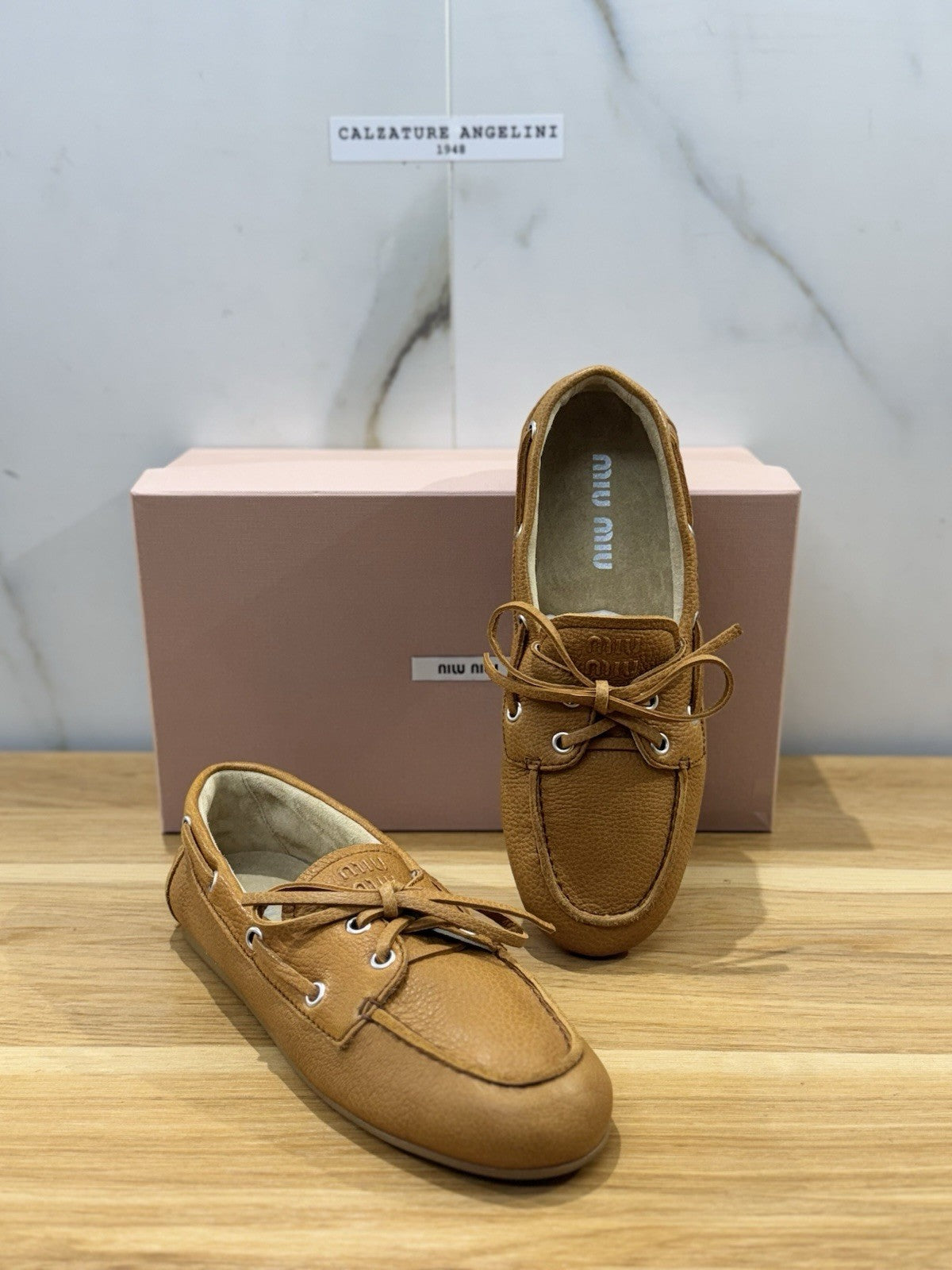 Miu Miu Mocassino Pelle Cuoio Luxury Miu Miu Donna 37