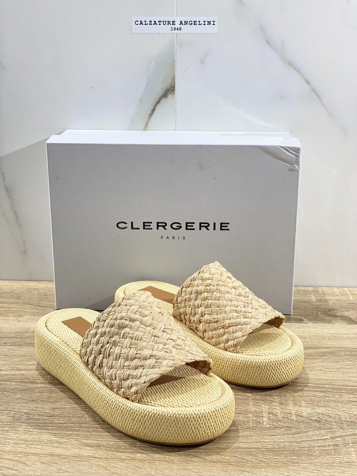 Clergerie Sandalo Donna Ajoe  Raffia Naturale Luxury Clergerie Loafer 39.5