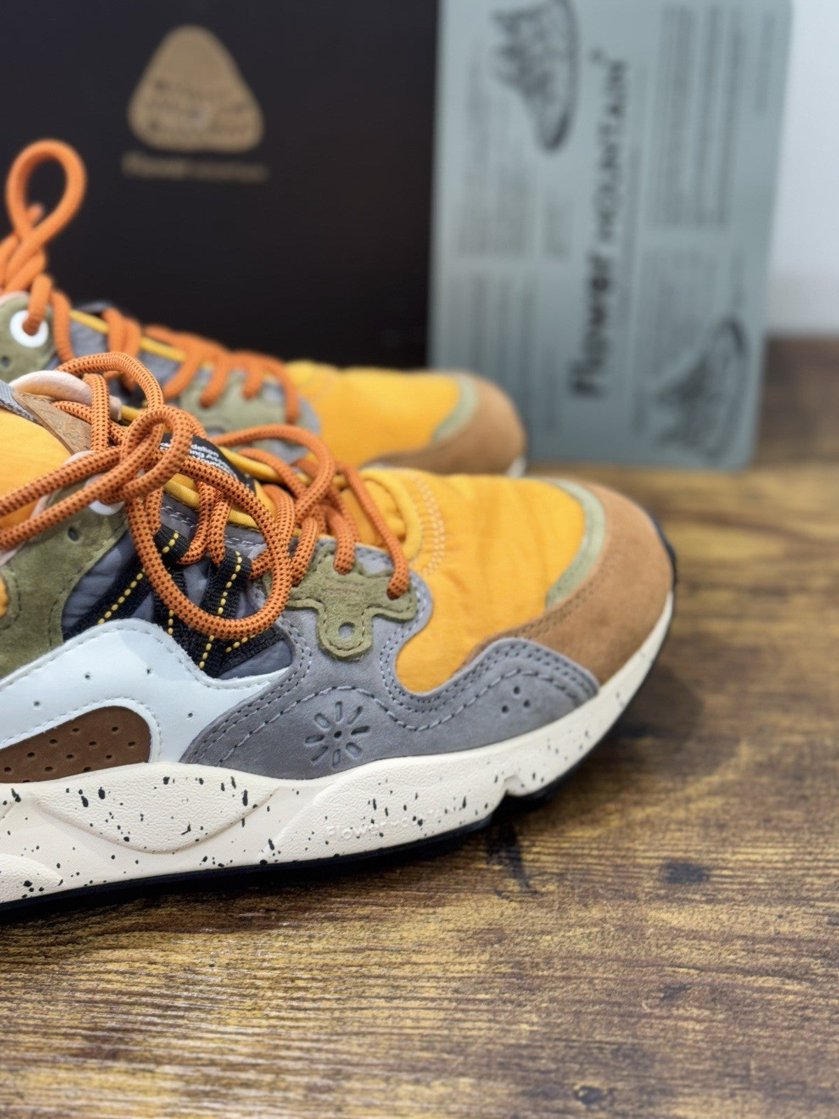 Flower Mountain Yamano 3 Brown Mustard Casual Uomo 41