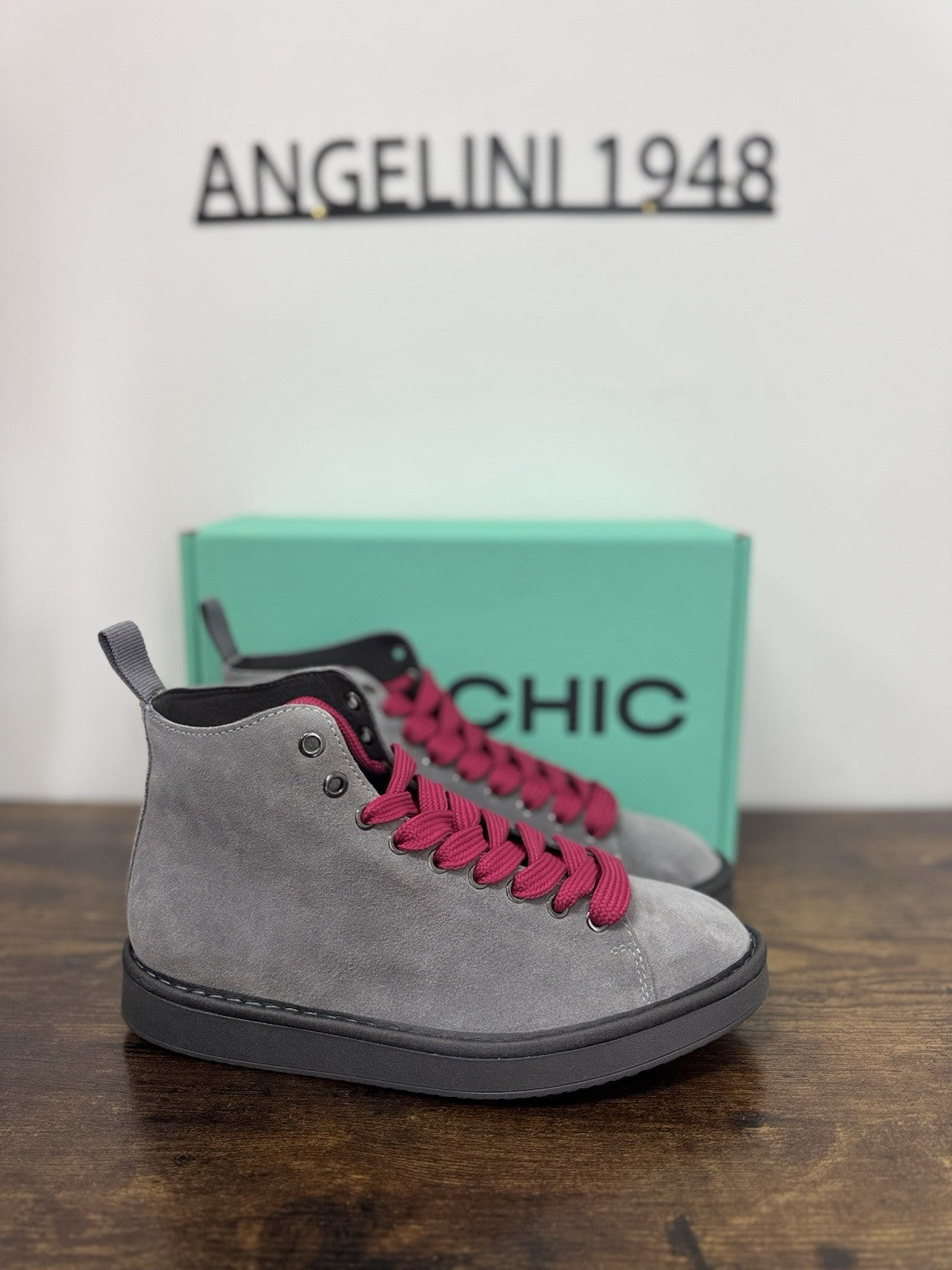 Panchic Ankle Boot Suede Grey Casual Sneaker Donna 36