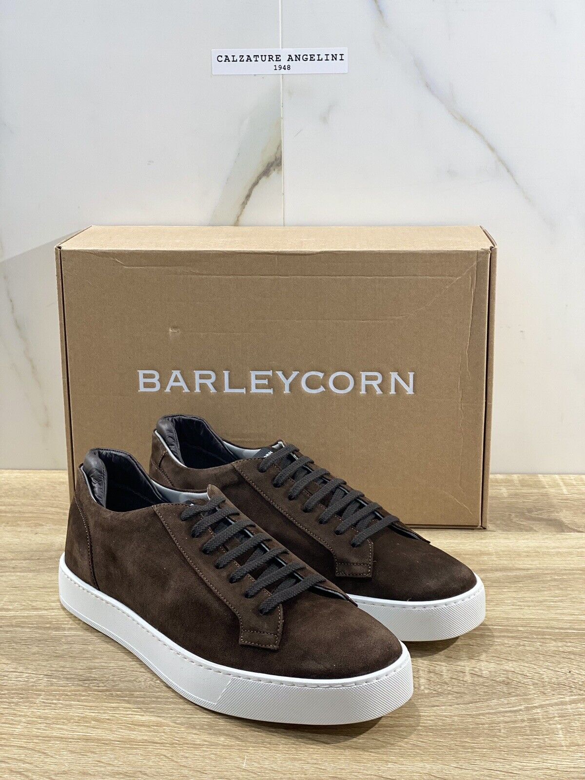 Barleycorn Sneaker Uomo Lord In Suede Marrone Casual Men Shoes 40