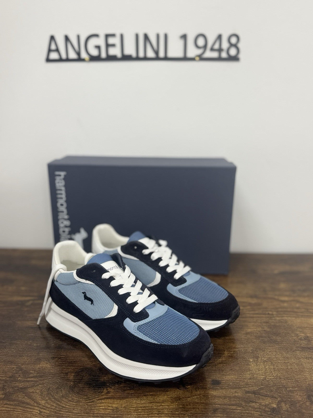 Harmont & Blaine Sneaker Suede Blu Casual Uomo 40