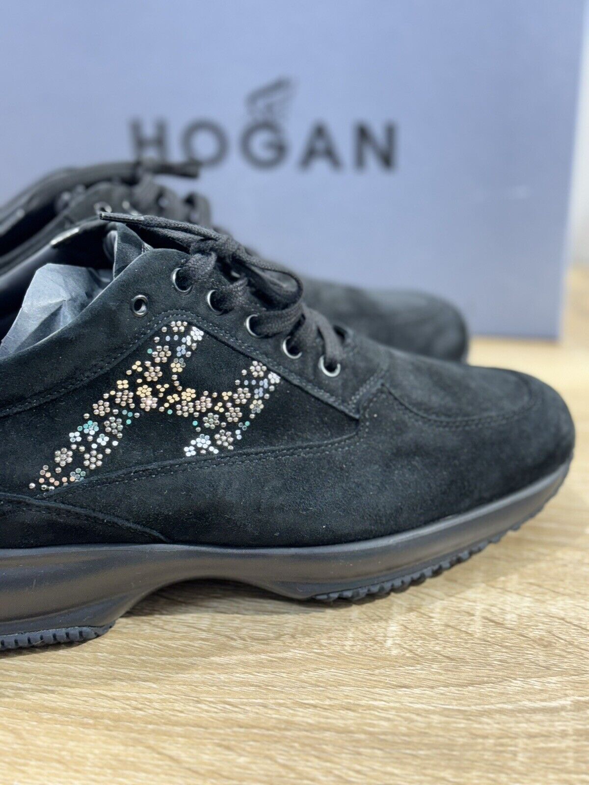 hogan interactive donna Pelle Suede Nero   Casual Hogan Woman 40