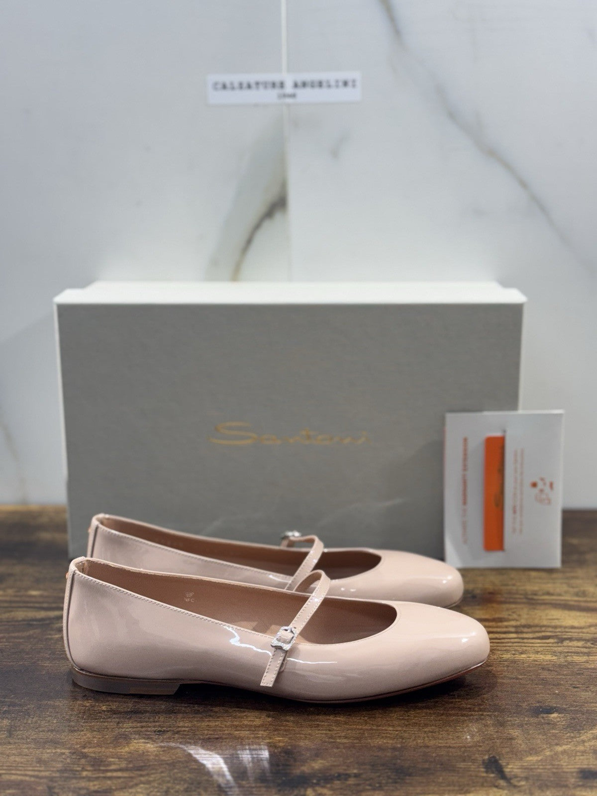 Santoni Ballerina  Pelle Pink   Luxury Santoni Scarpe Donna 36.5