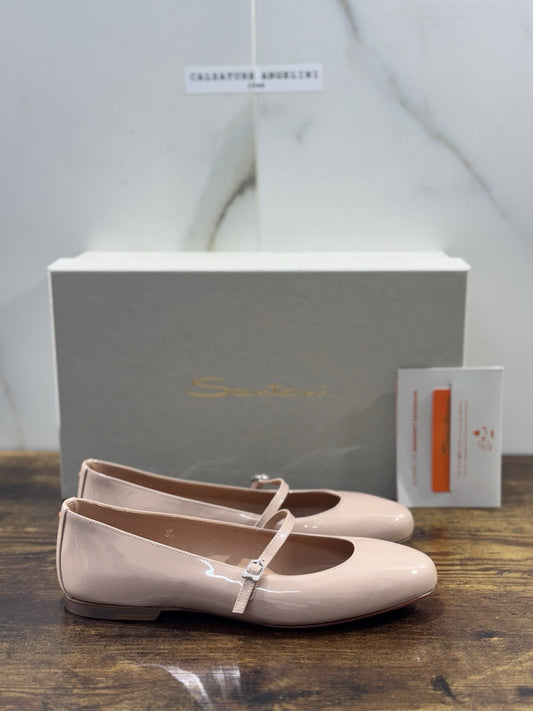 Santoni Ballerina  Pelle Pink   Luxury Santoni Scarpe Donna 36.5