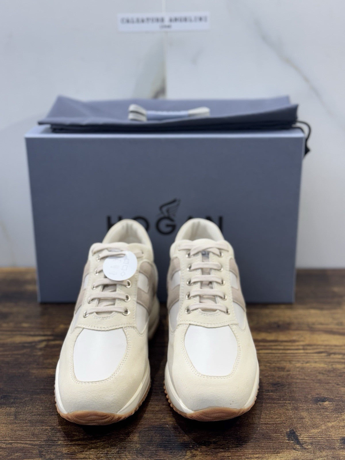 Hogan Interactive Pelle Bianca Suede     Casual Hogan Donna 37