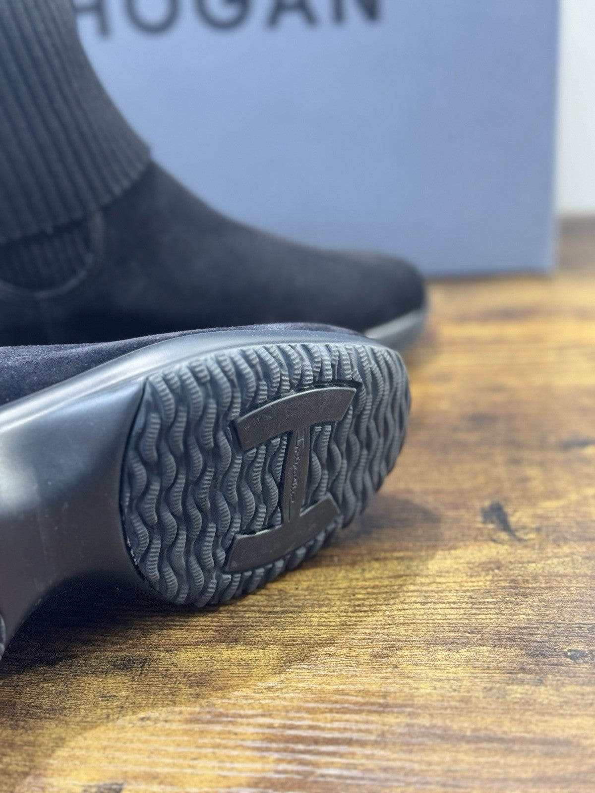 Hogan Interactive Stivaletto Lana Suede Nero        Casual Hogan Donna 36