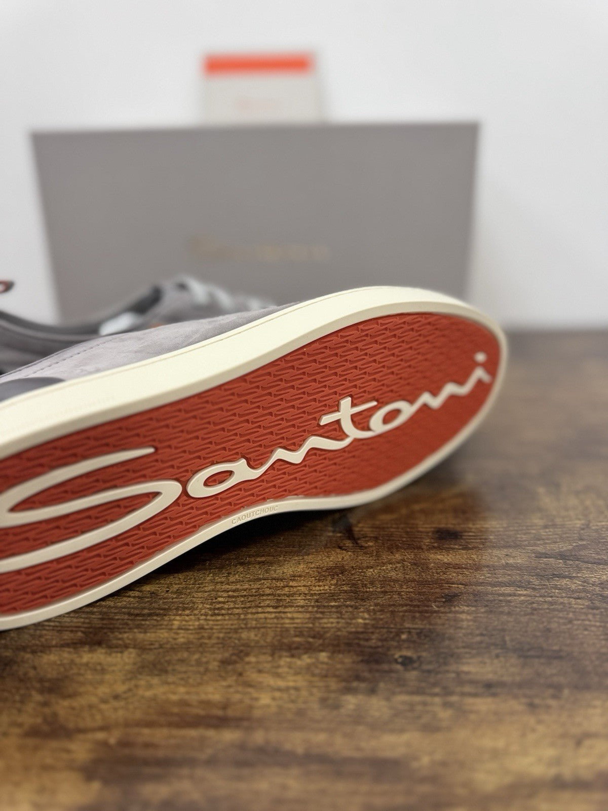Santoni Sneaker Off Duty Pelle Grey  Luxury Scarpa Santoni Uomo 41