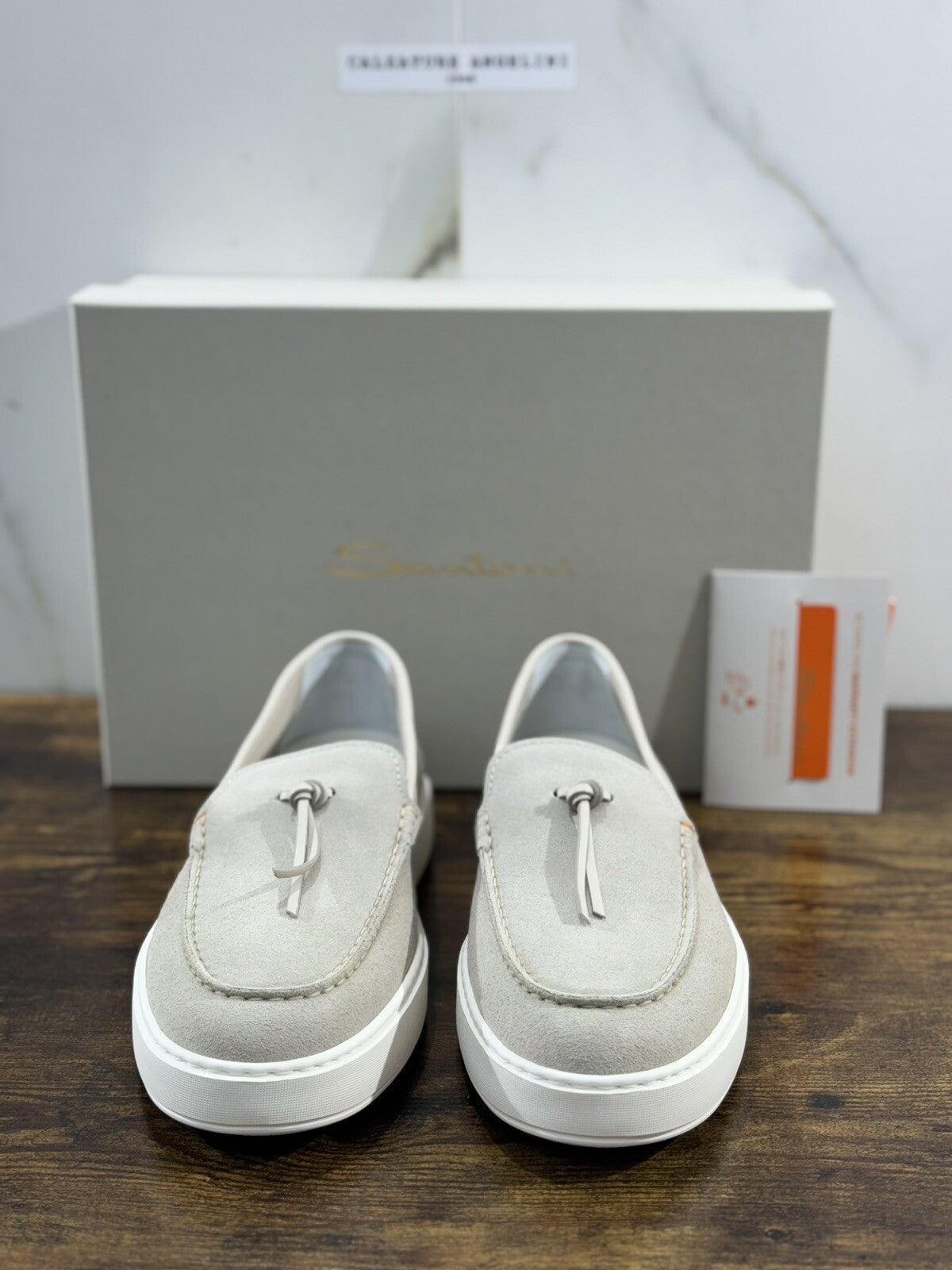 Santoni Mocassino  Uomo Icon Suede  Luxury Men Santoni Shoes Icon 40.5