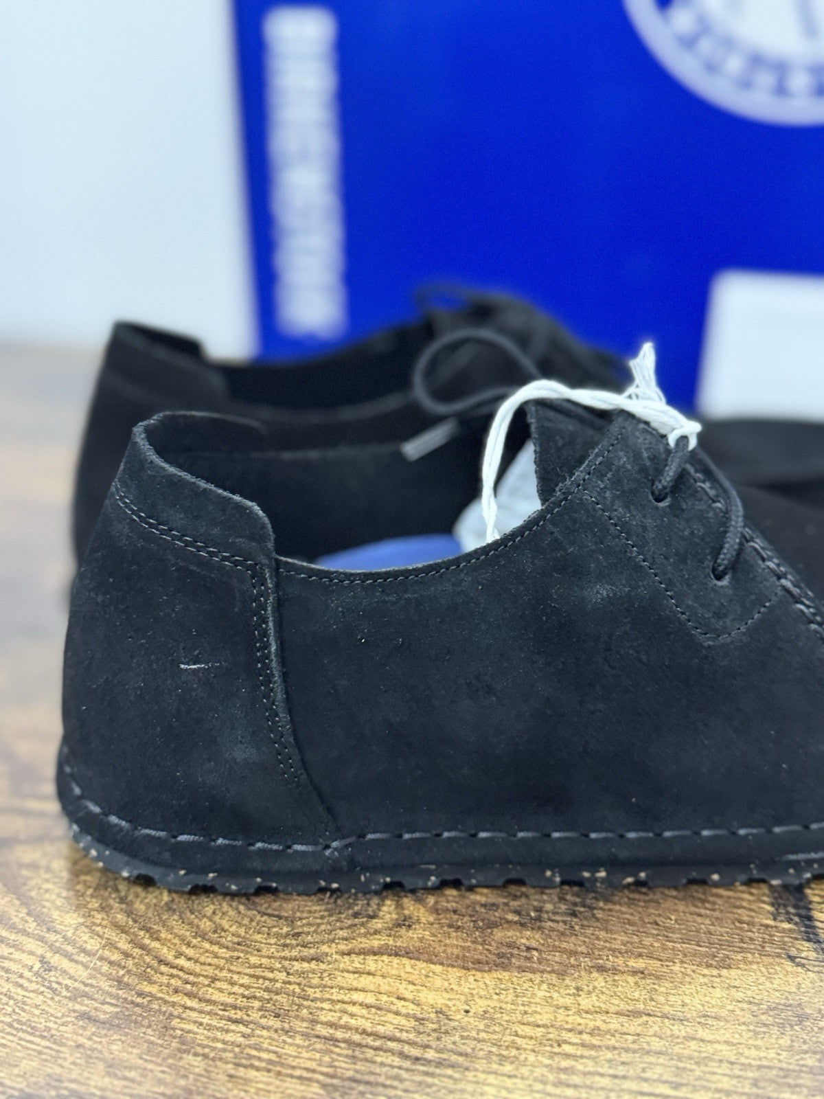 Birkenstock Utti Lace Suede Nero Scarpa Uomo 42