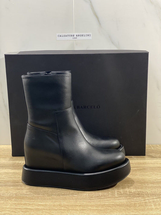 paloma barcelo stivaletto frida donna pelle Nera luxury boot 40