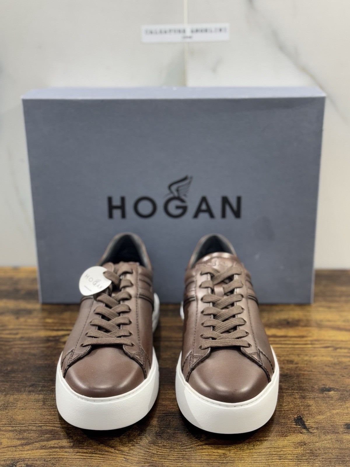 Hogan Rebel  Sneaker  Pelle Corteccia   Memory Foam   Casual Hogan   Uomo 44