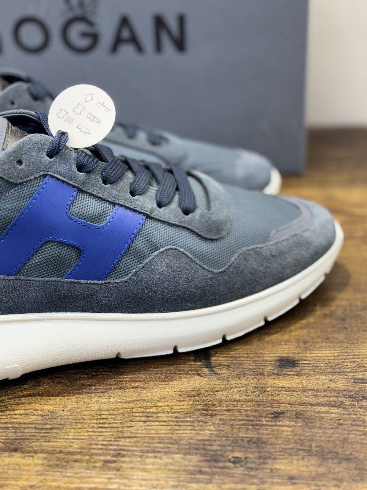 Hogan Interactive 3 Suede Blu Casual Hogan Uomo 44