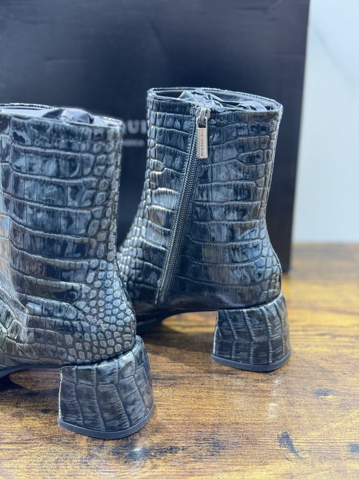 Pons Quintana Stivaletto Donna Pelle Nero          Con Tacco Luxury Boot 36