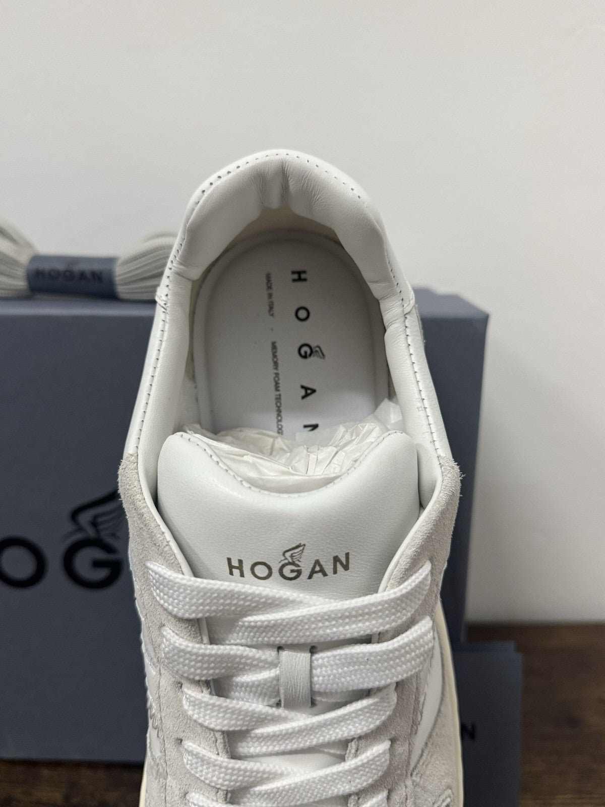 Hogan H630 Sneaker Pelle Bianca   Memory Foam Scarpa Hogan Uomo 42