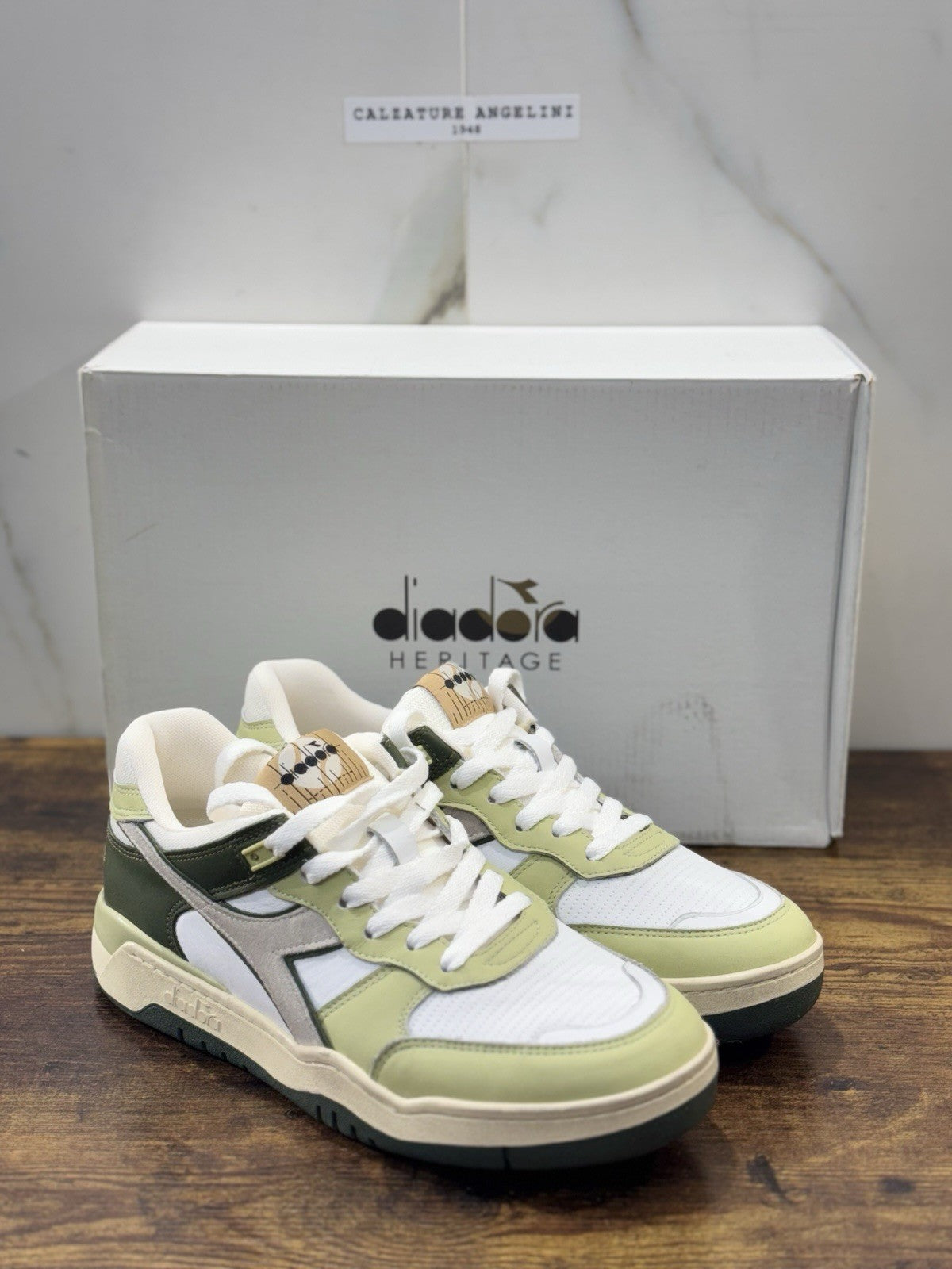 diadora heritage Sneaker B.560 Used Kombo Green  Made In Italy  Uomo 42.5