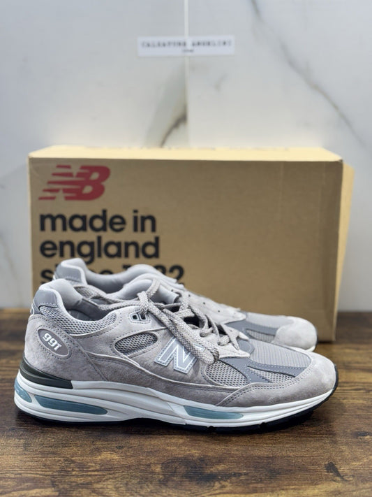 New Balance 991 V2Made In Uk Limited Edition 100% Leather Iconic Grey  Icon 42.5