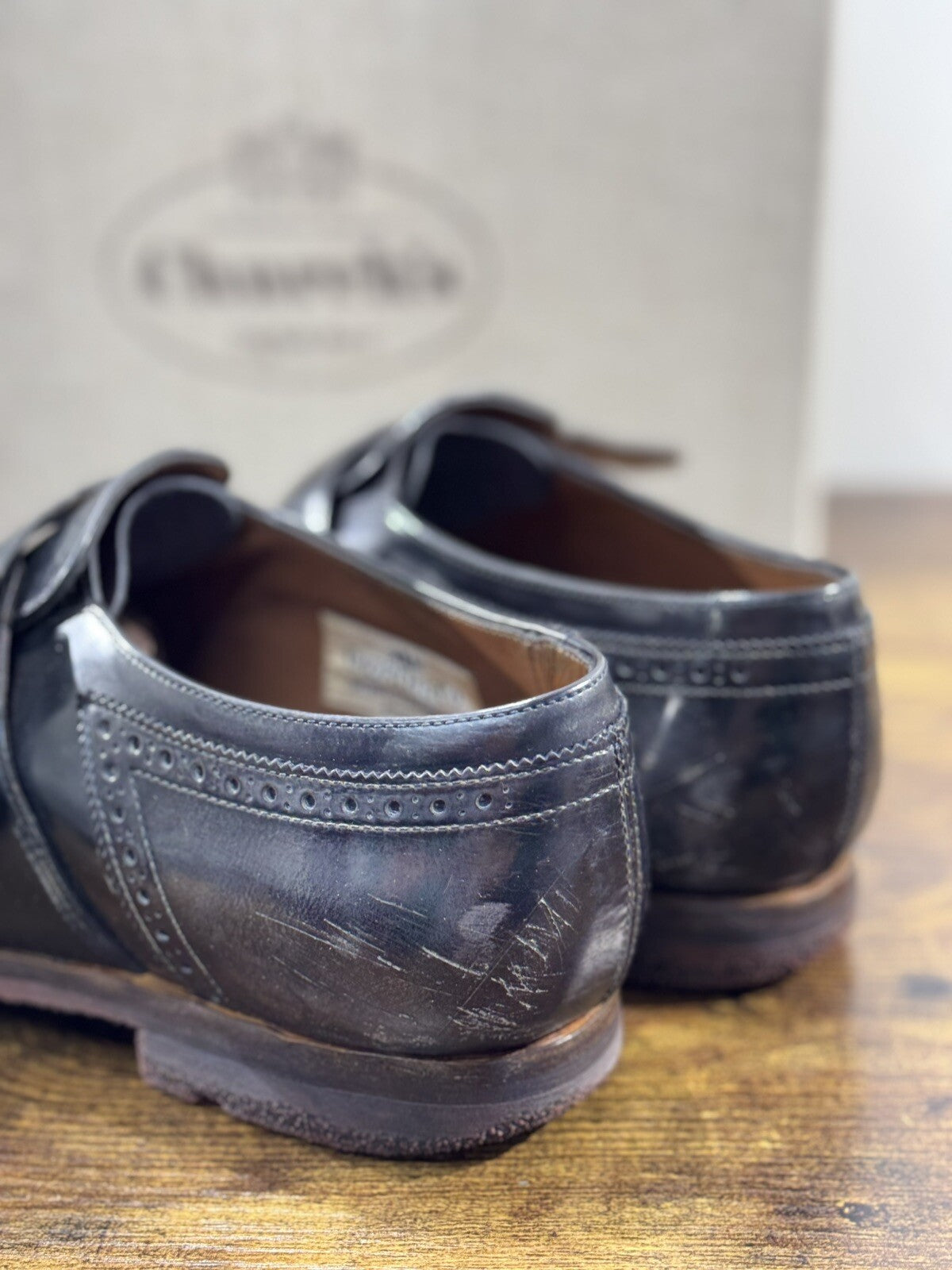 Church’s Shangai Mocassino Uomo Polish Grey  Luxury Icon Men Church’s  40.5