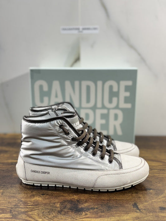 Candide Cooper Sneaker Donna White Silver  Casual Shoes 40