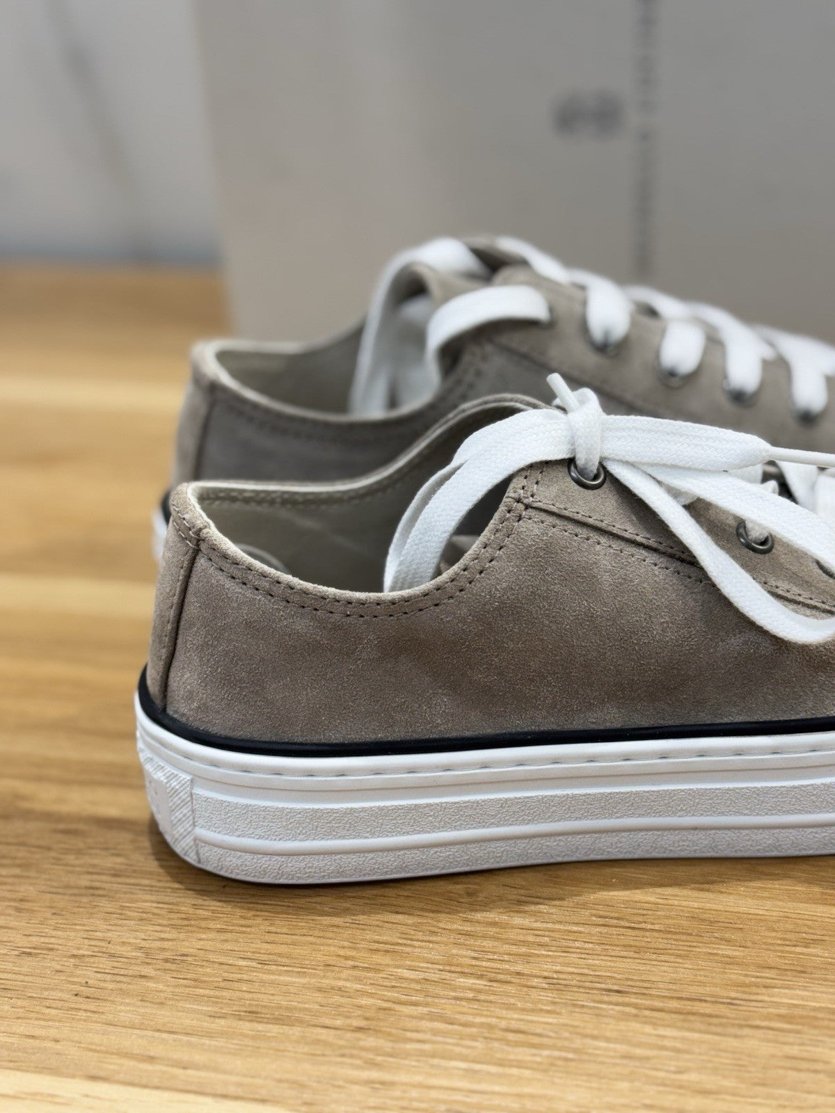 Brunello Cucinelli Sneaker  Suede Grey  Beige Luxury Cucinelli Scarpa Donna 40