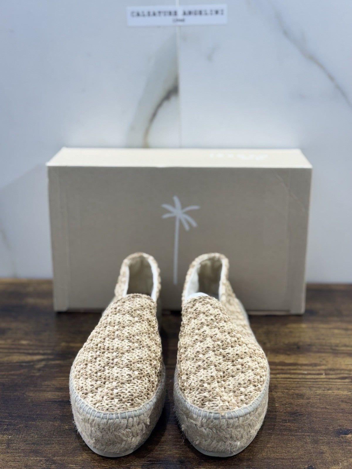 Manebi Espadrilles Mocassino Crema    Zeppa Casual Manebi Shoes Donna 38