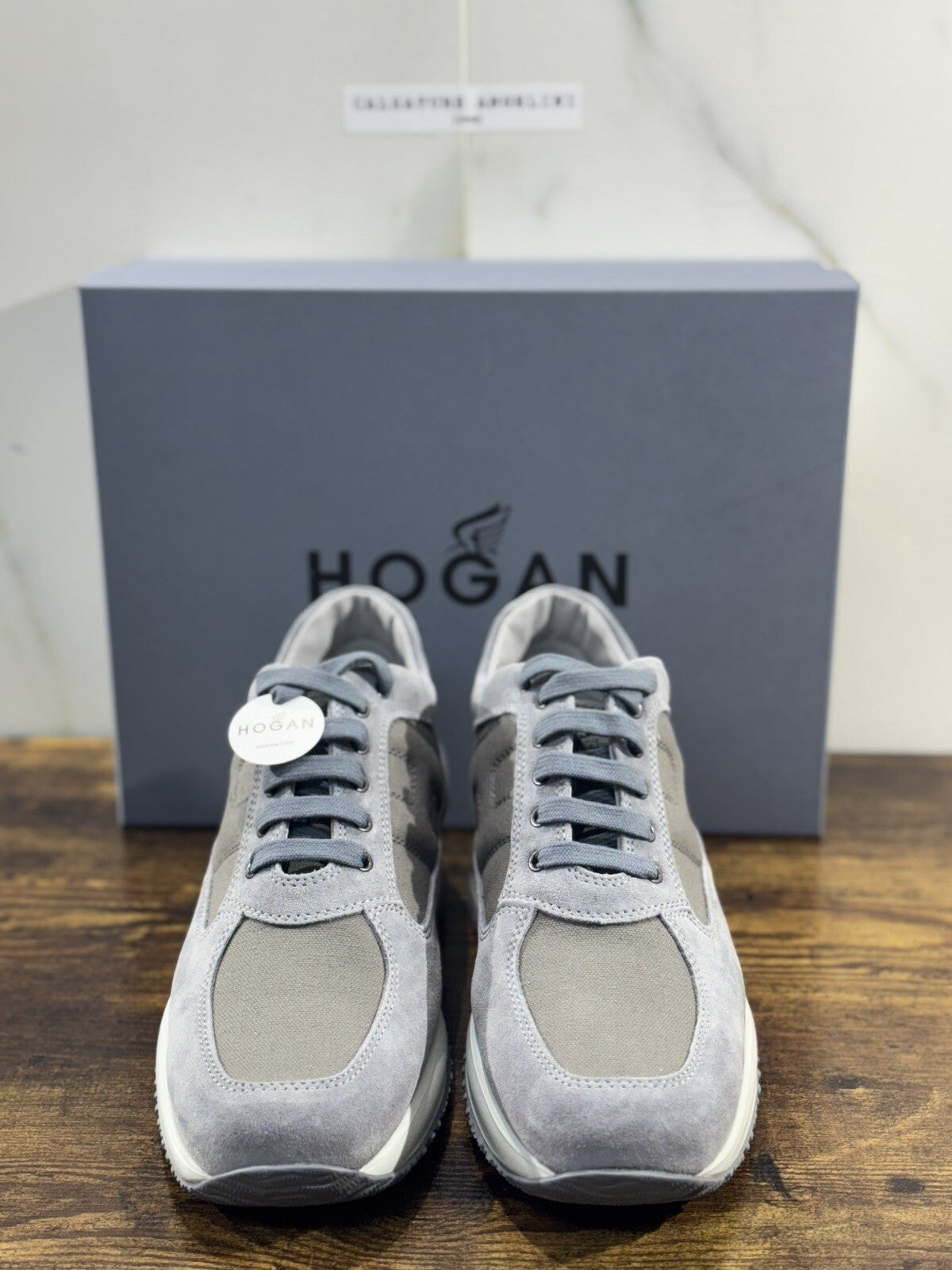 Hogan Interactive  Uomo Suede Catrame  Luxury Hogan Men 42.5