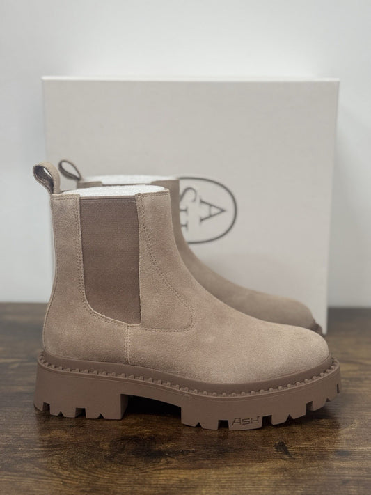 Ash Genesis  Combat Boot Pelle Suede Beige  Casual Ash Donna 37