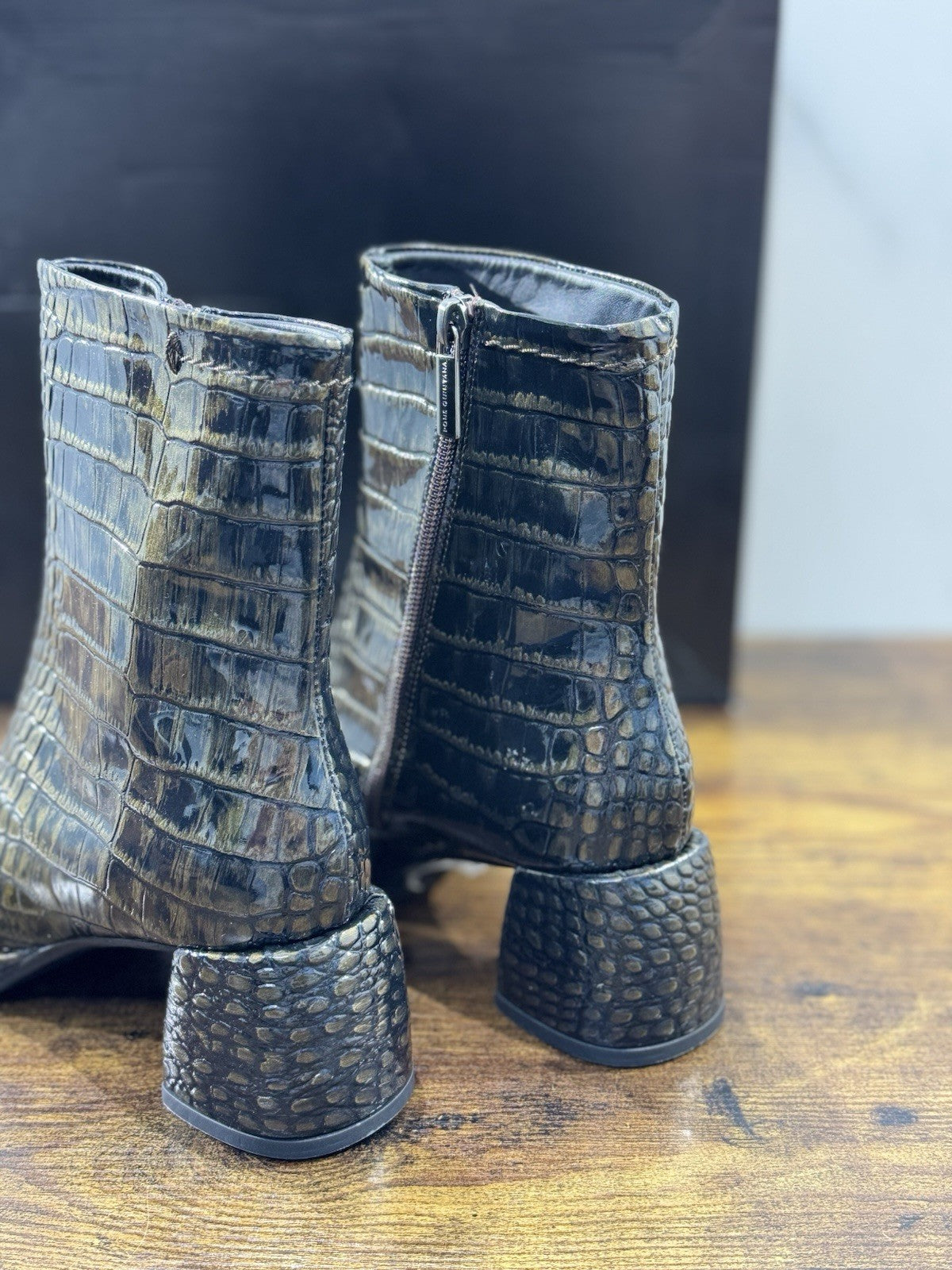 Pons Quintana Stivaletto Donna Pelle Bronzo         Con Tacco Luxury Boot 36