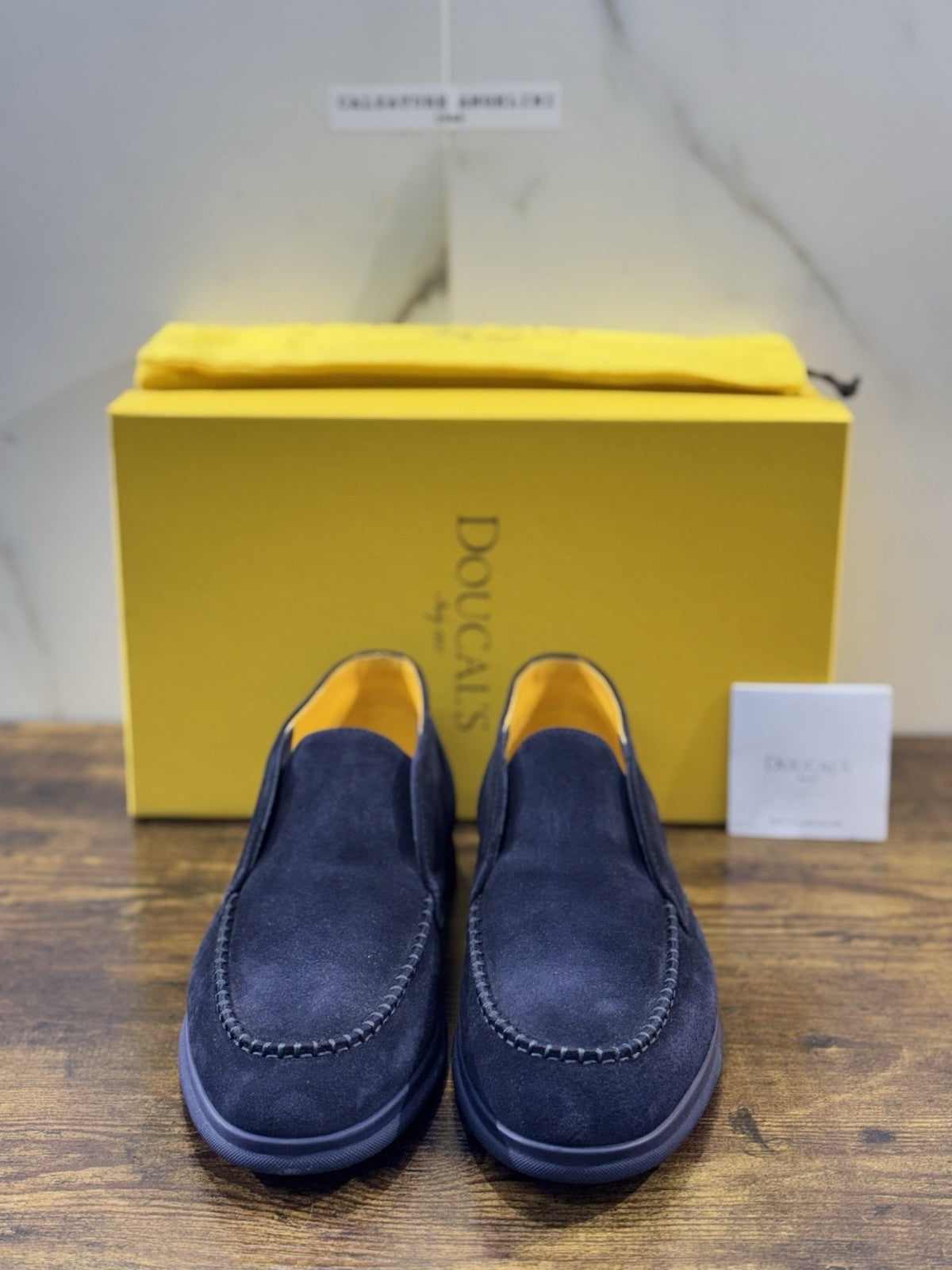 Doucal’s Scarpa Uomo Polacchino Open Walk  Pelle    Luxury Men Doucal’s 42.5