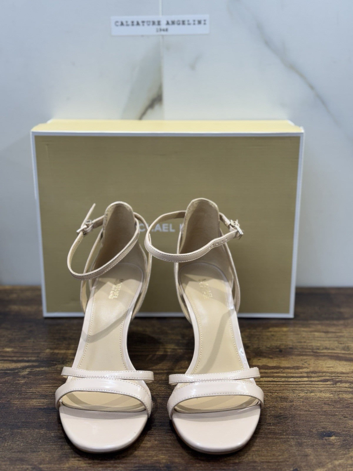 Michael Kors Sandalo Kimberly   In Pelle Beige  Casual Donna 38.5