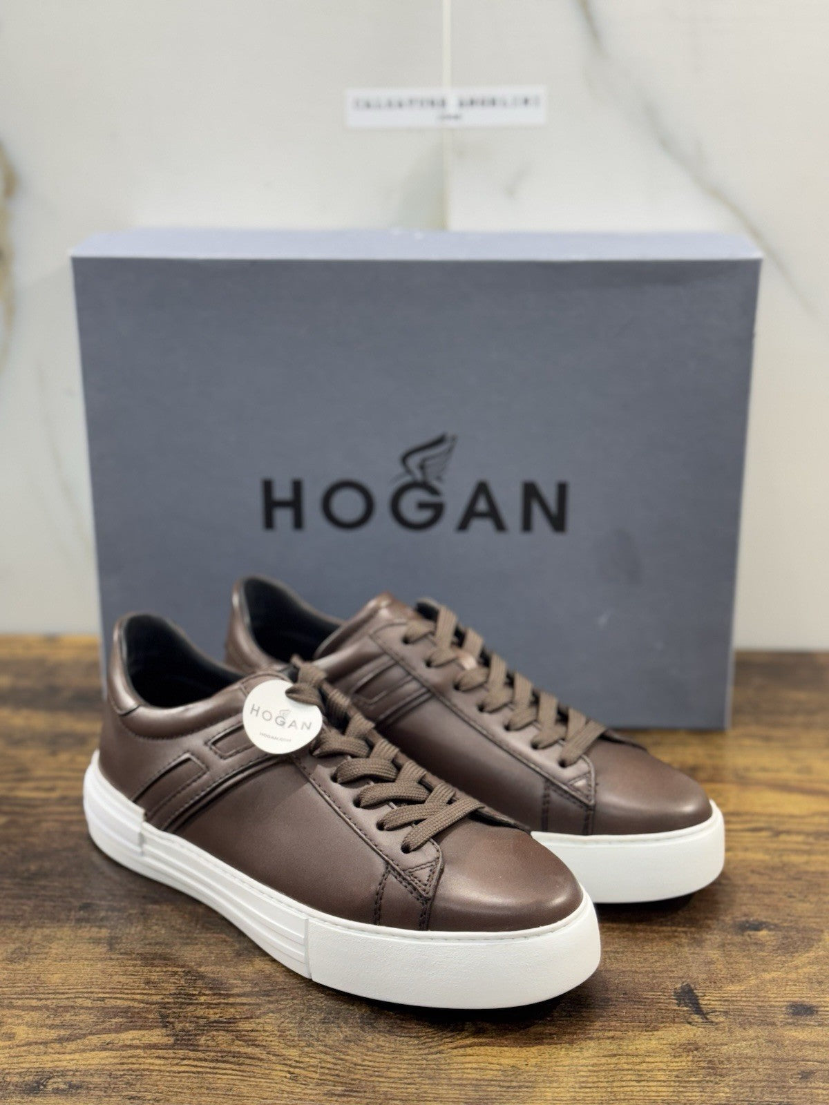 Hogan Rebel  Sneaker  Pelle Corteccia   Memory Foam   Casual Hogan   Uomo 44