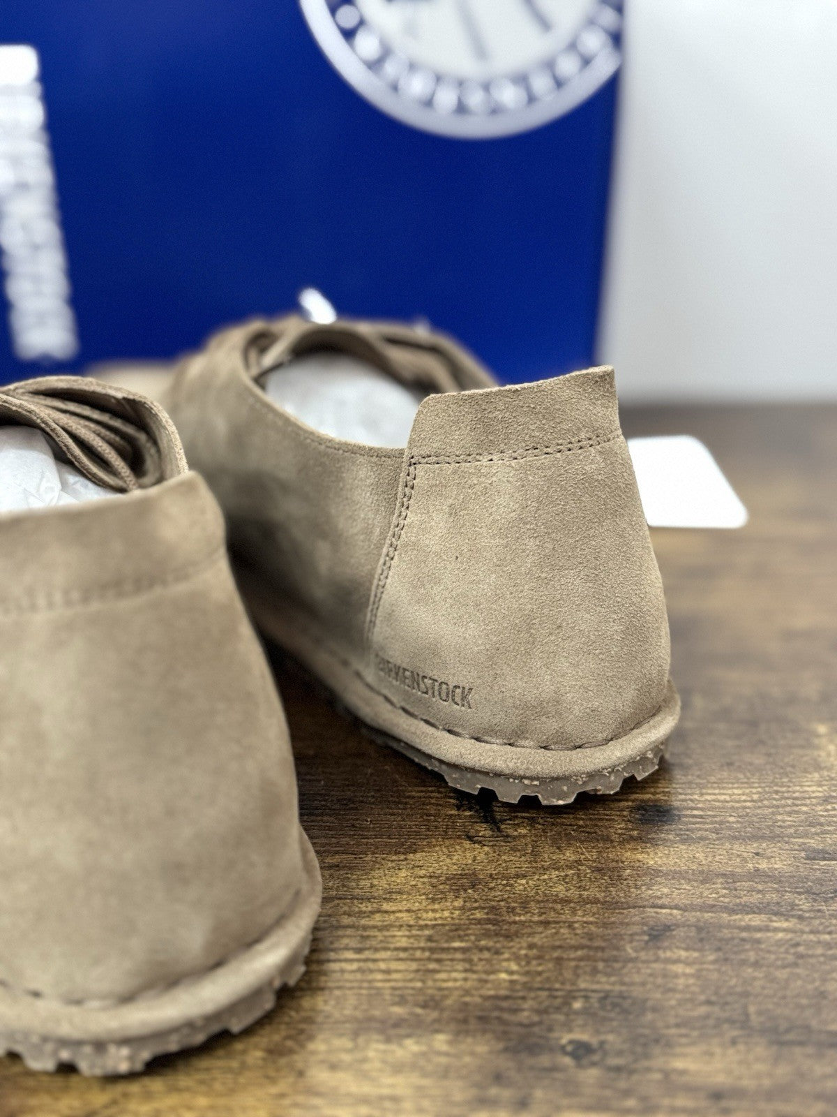 Birkenstock Utti Lace Suede Taupe  Scarpa Uomo 40