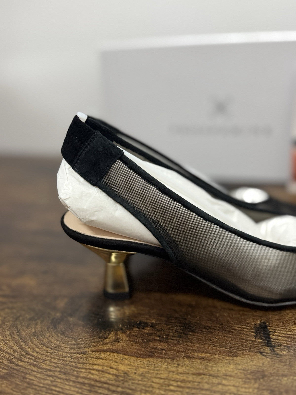 Prosperine Sling Back Pelle Rete Nero  Casual Prosperine Scarpa Donna 36