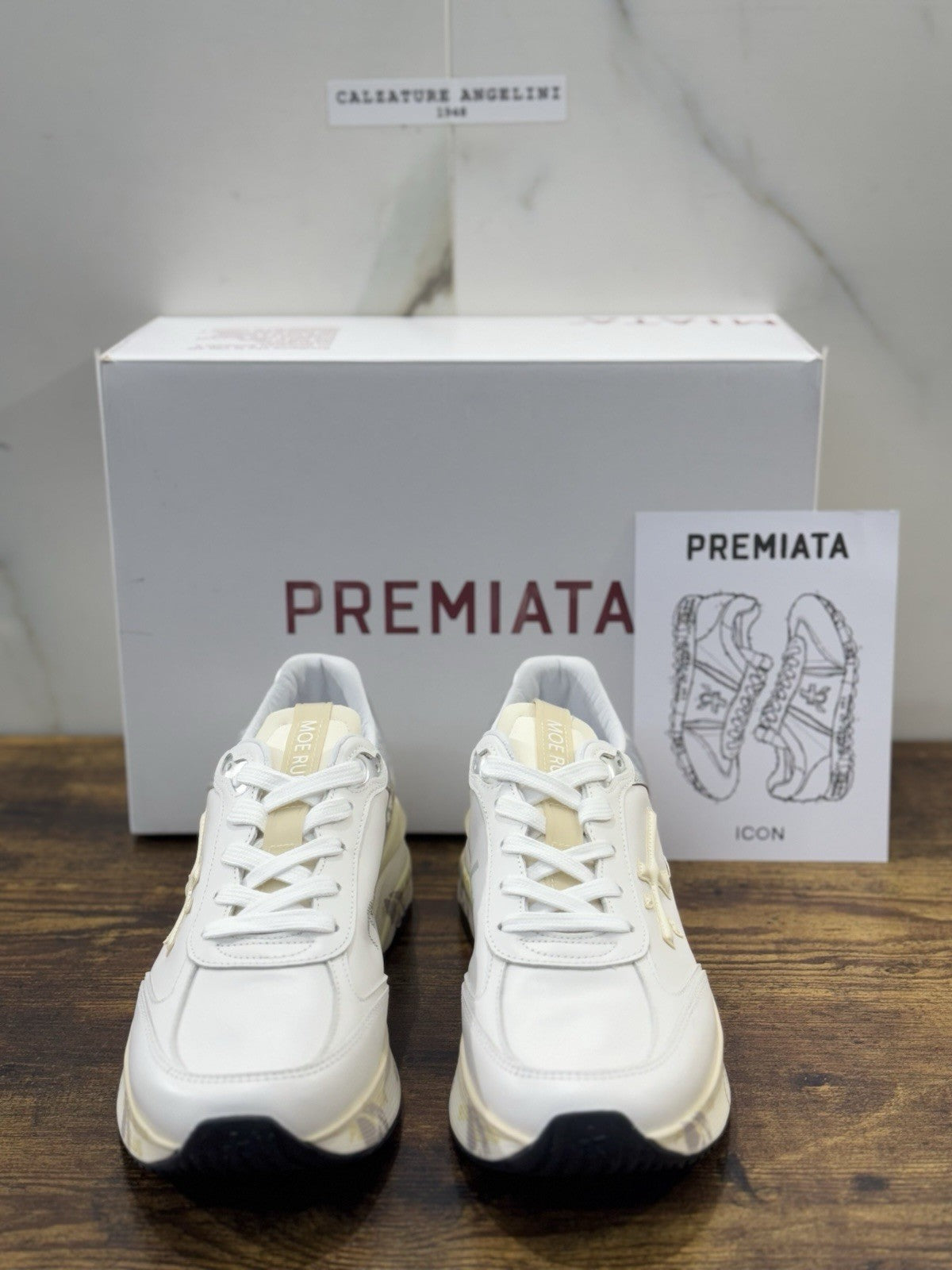 Premiata Sneaker Moerund  Pelle Bianca Casual Premiata Scarpa Donna 38
