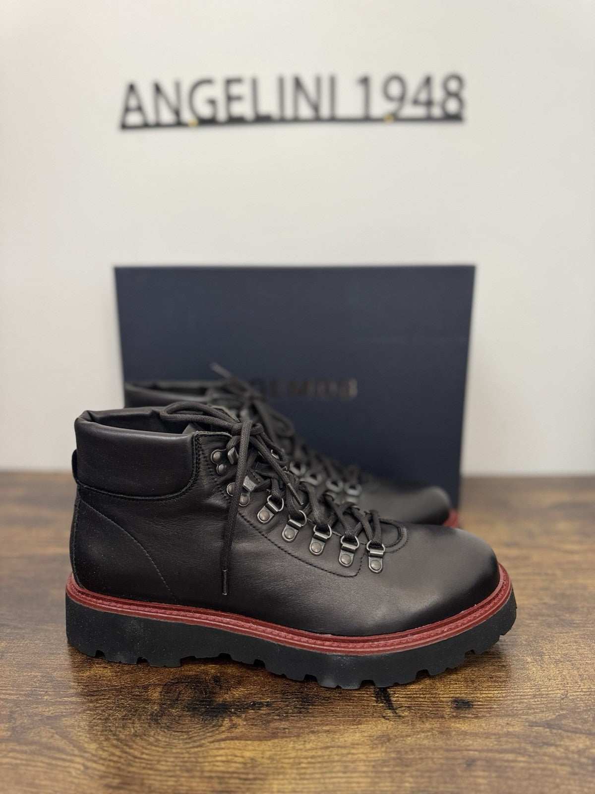 Boemos Pesula Pelle Nero   100% Made In Italy Casual Boot Uomo 43