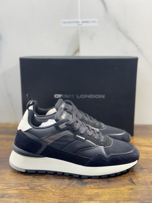 Crime London Sneaker Uomo Lunar       Pelle  Nero  Casual Men Shoes 41