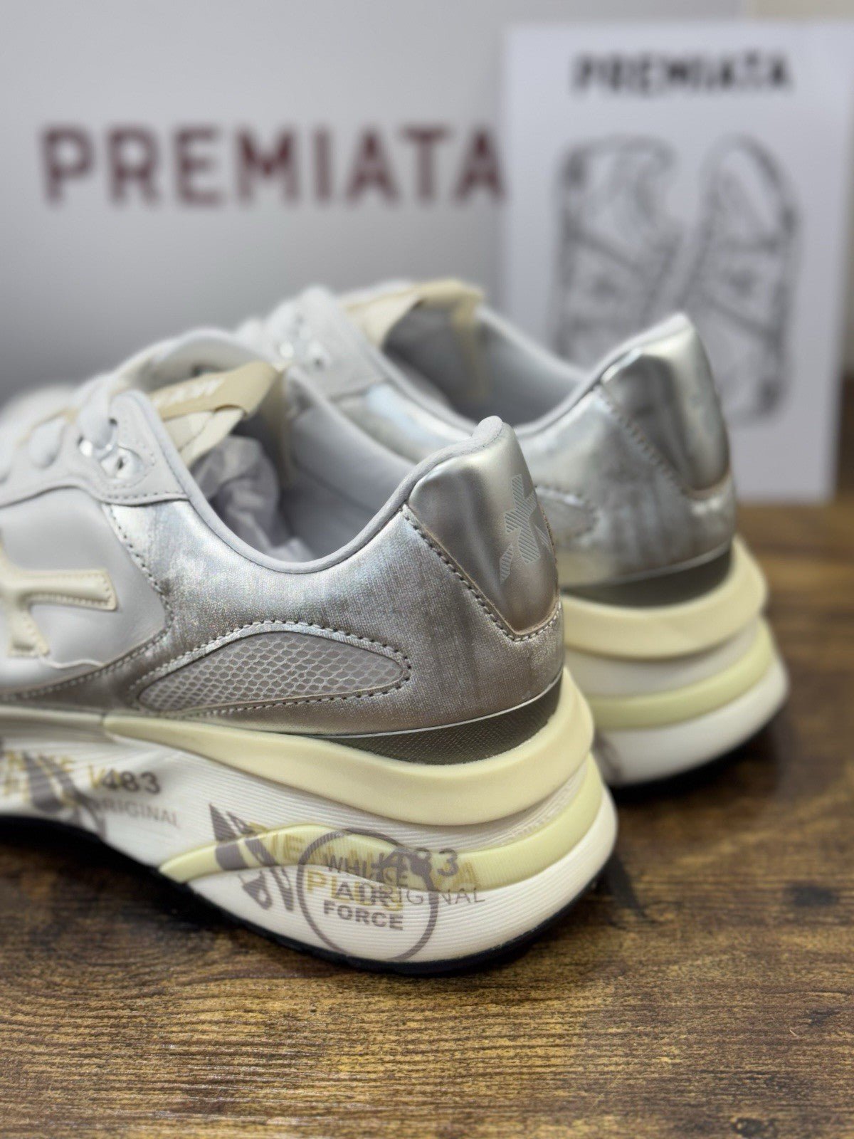 Premiata Sneaker Moerund  Pelle Bianca Casual Premiata Scarpa Donna 39