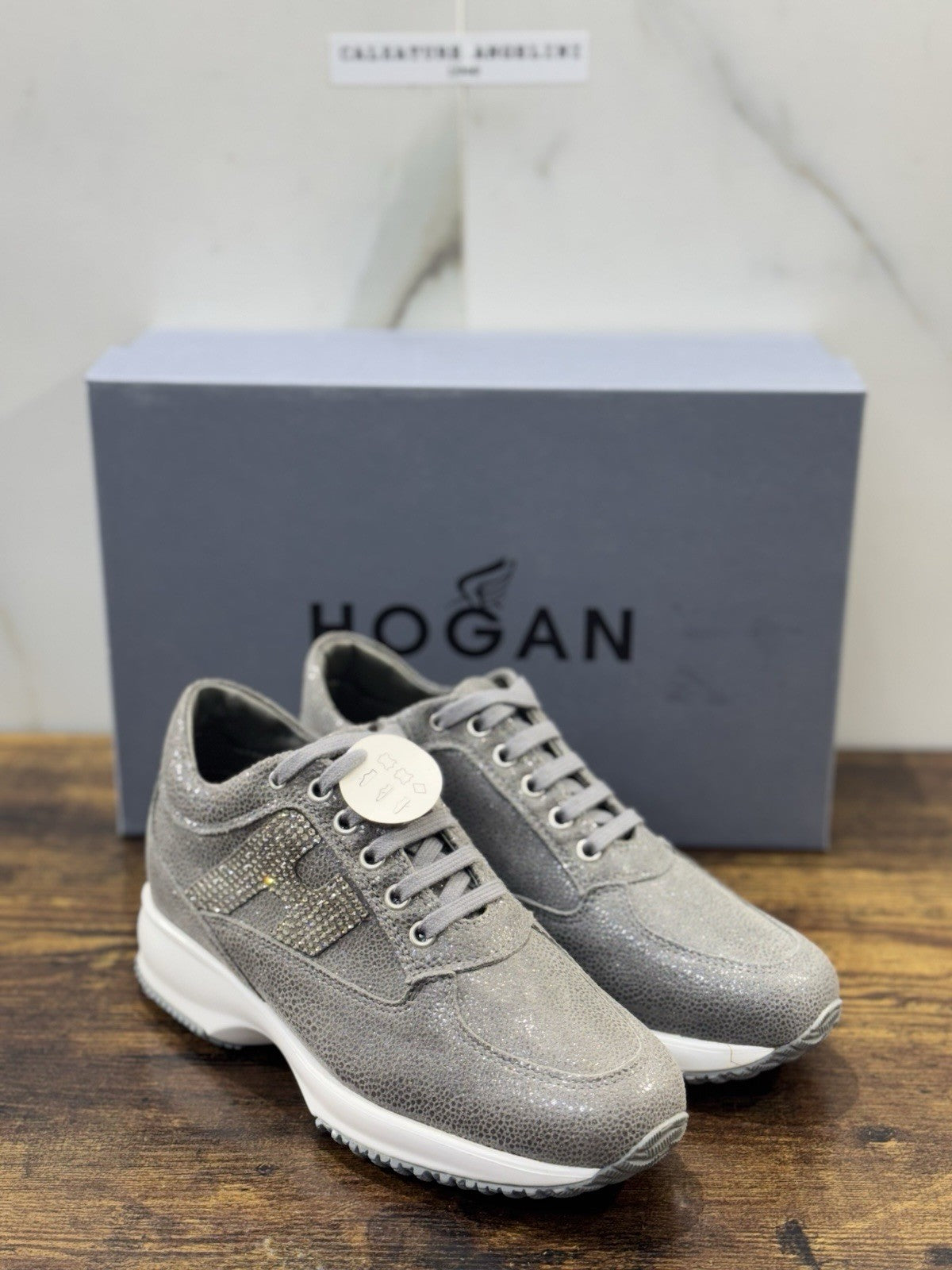 Hogan Interactive Pelle Catrame H Strass   Casual Hogan Donna 35