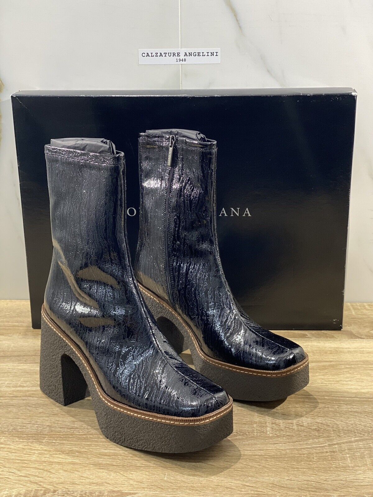 Pons Quintana Chelsea Boot Donna pelle Nero zeppa luxury boot pons quintana 41