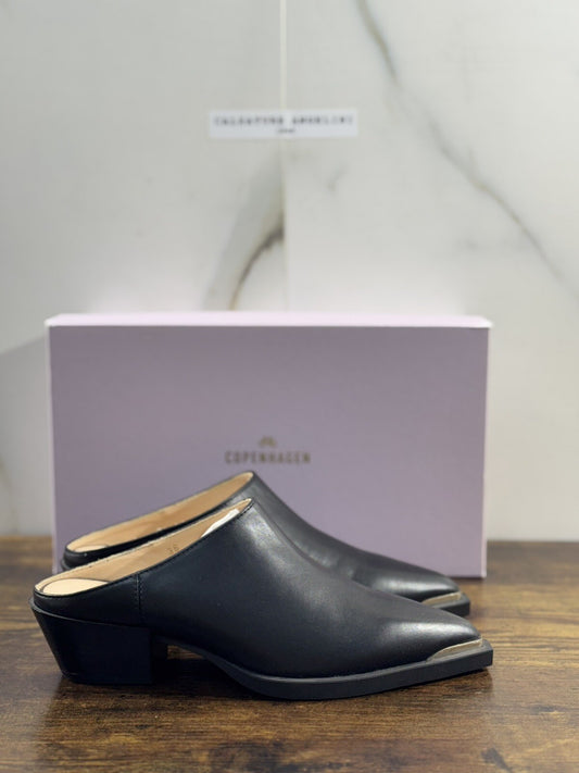Copenaghen Sabot Donna Pelle Nero Casual Shoes Woman 37