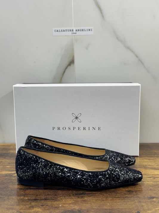 Prosperine Ballerina  donna Velluto Glitter      luxury made in italy 37.5