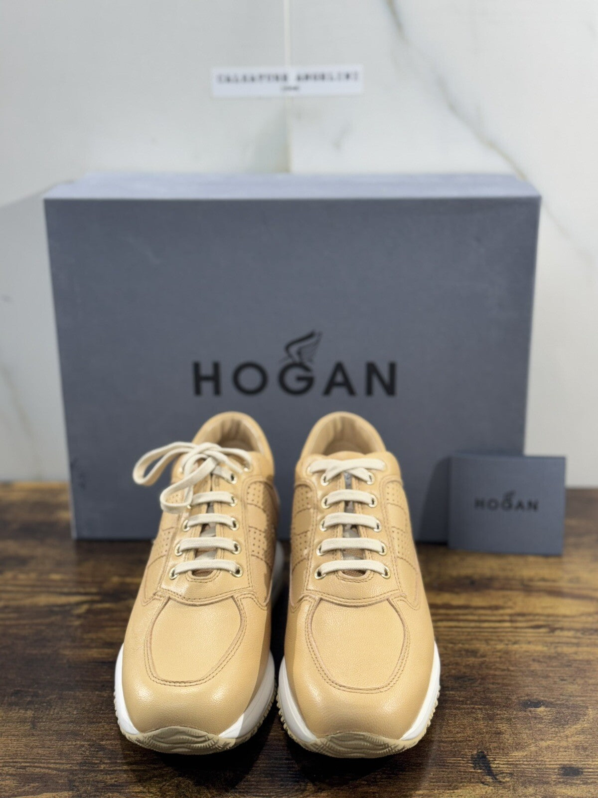 Hogan Interactive Donna Sneaker  H Forata   Pelle Deserto   Luxury Hogan 37