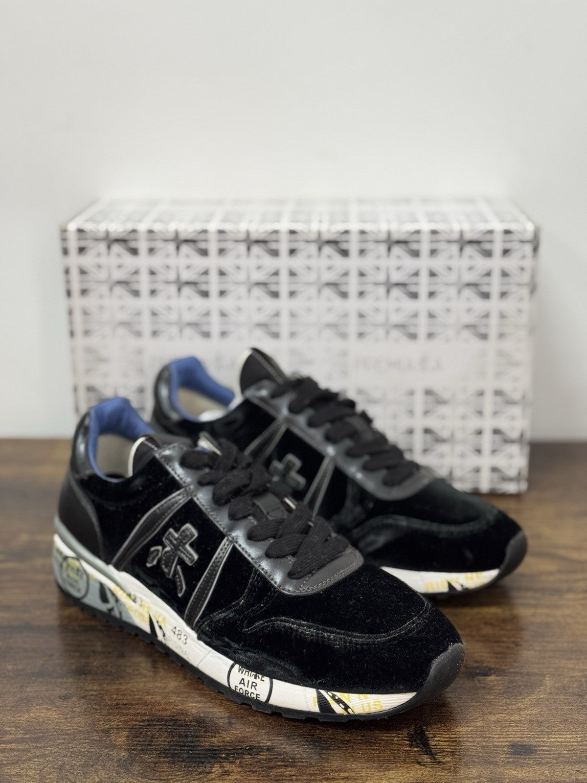 Premiata Sneaker Diane Velluto Nero  Casual Premiata Scarpa Donna 39