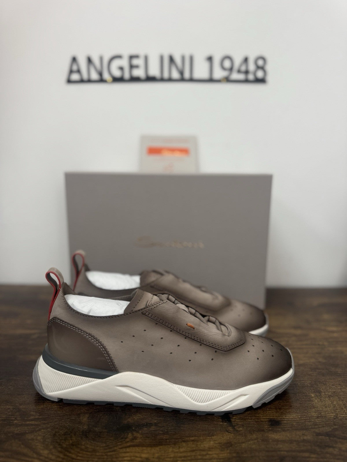 Santoni Innova Sneaker Pelle Nabuk    Casual Luxury Santoni Scarpa Uomo 40