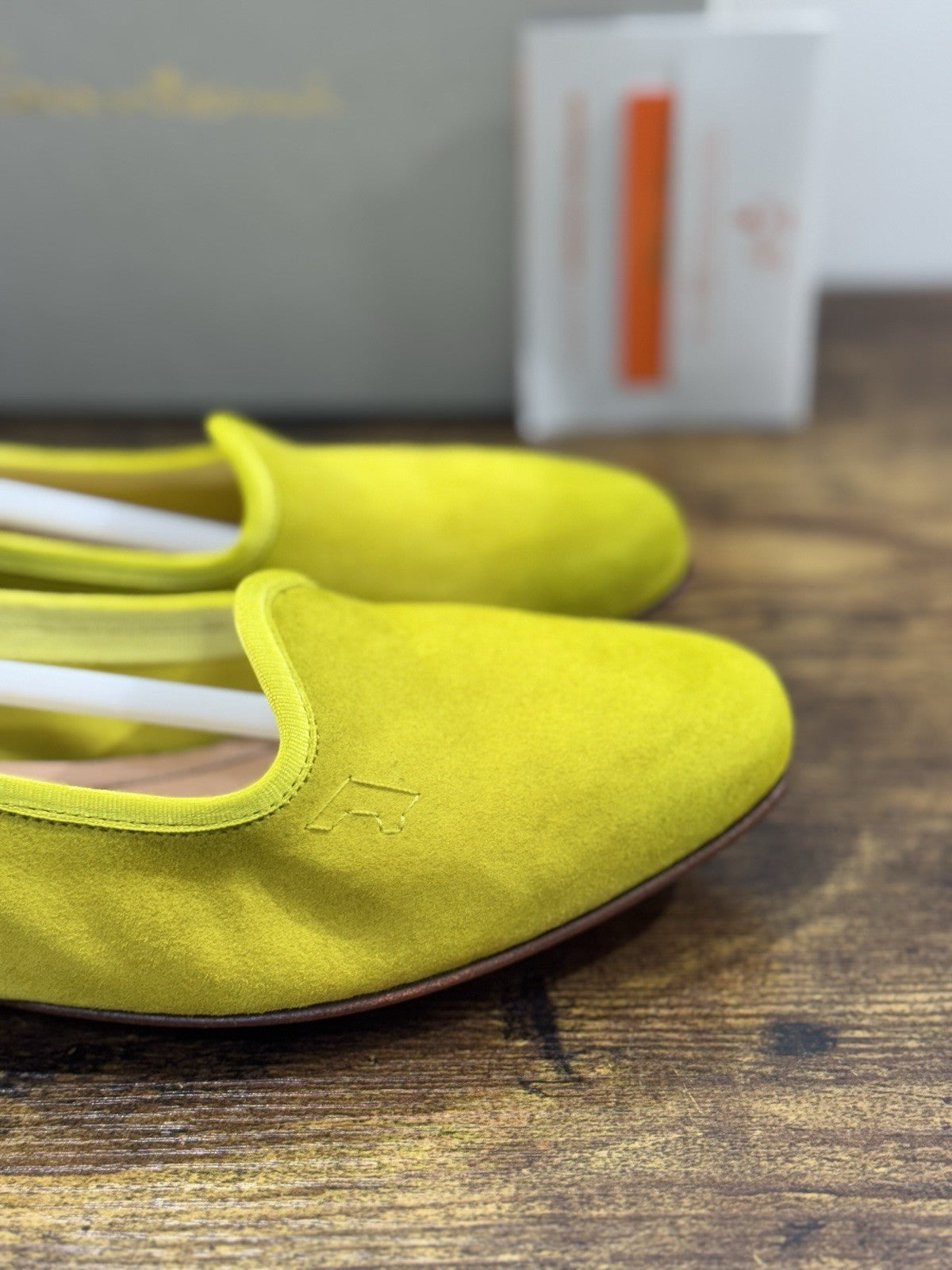 Santoni Mocassino Goodyear Suede Green   Luxury Santoni Scarpe Donna 38.5