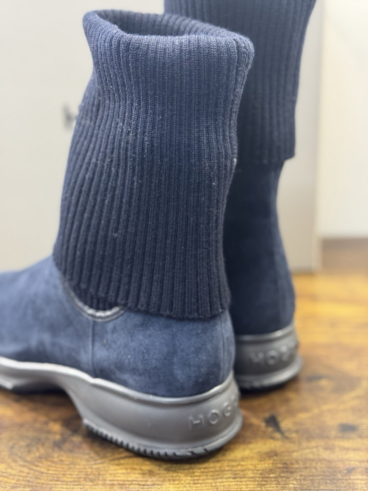 Hogan Interactive Stivaletto Lana Suede Blu           Casual Hogan Donna 35.5