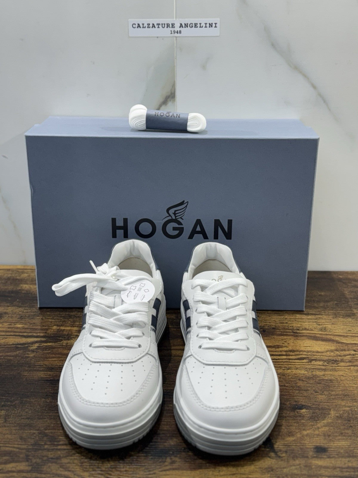 Hogan H630 Sneaker Pelle Bianca Memory Foam Scarpa Hogan Uomo 39